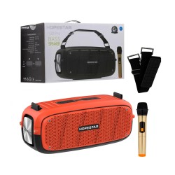 COLUNA PORTÁTIL BLUETOOTH HOPESTAR A20 PRO TWS/HANDS-FREE/U DISK/TF/AUX COM MICROFONE SUPORTE POWER BANK 35W LARANJA COLUNA PORTÁTIL BLUETOOTH HOPESTAR A20 PRO TWS/HANDS-FREE/U DISK/TF/AUX COM MICROFONE SUPORTE POWER BANK 35W LARANJA
